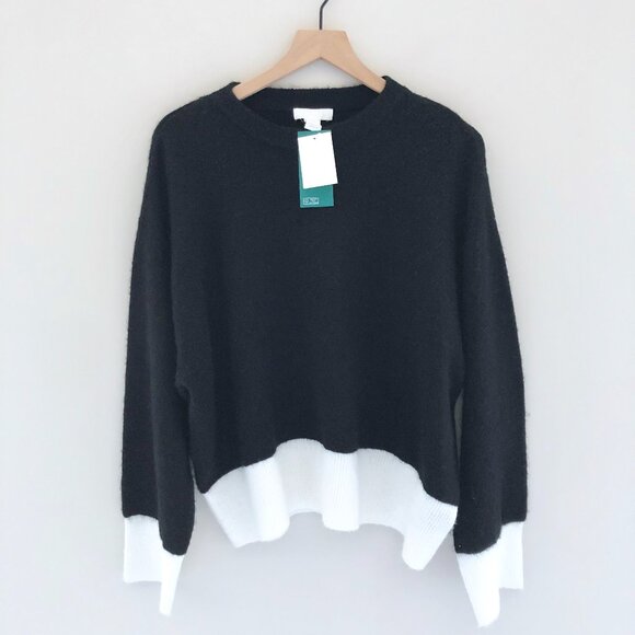 NWT H&M Soft Sweater with Contrast Trim - Picture 1 of 4
